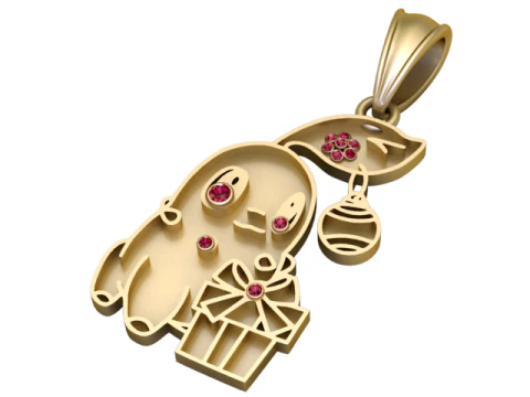 Symbolic Dual Chamber Pendant Luxury 3D Printable Jewelry Design 3D Model