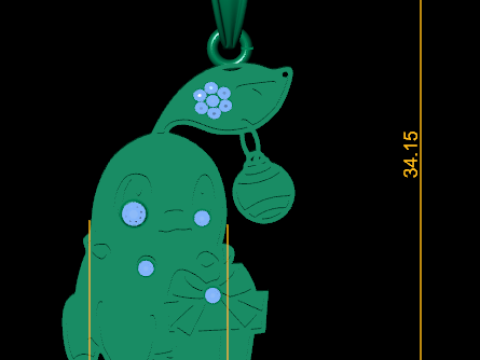 Symbolic Dual Chamber Pendant Luxury 3D Printable Jewelry Design 3D Model