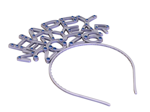 Happy New Year 2026 Gemstone Tiara Luxury 3D Printable Head Jewelry 3D Model