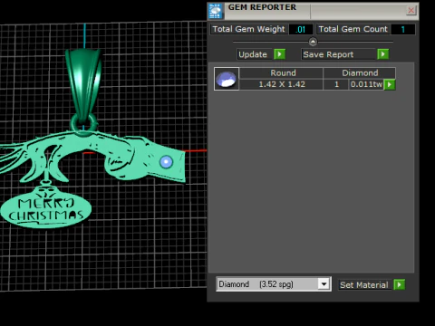Merry Christmas Key Pendant Luxury 3D Printable Holiday Jewelry 3D Model