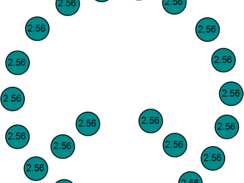 Round Diamond Cluster Pendant 3D Print Model