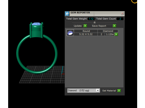 Minimalist Round Solitaire Ring 3D Print Model