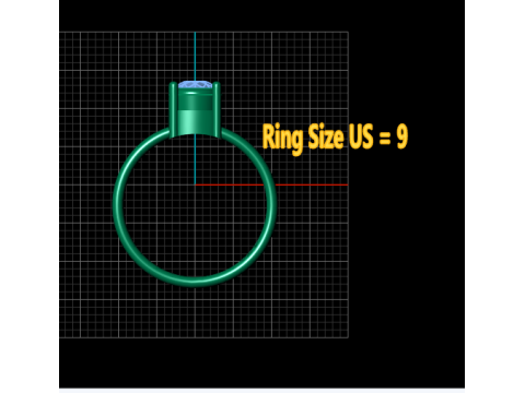 Minimalist Round Solitaire Ring 3D Print Model