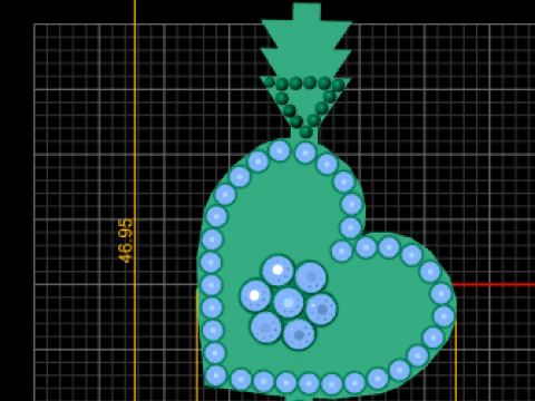 Wisior w kształcie strzały w kształcie serca Kupidyna Model do druku 3D