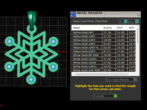 Luxury Geometric Star Pendant with Gemstones 3D Print Model