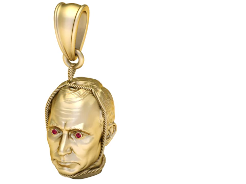 Realistic Portrait Face Pendant 3D Print Model
