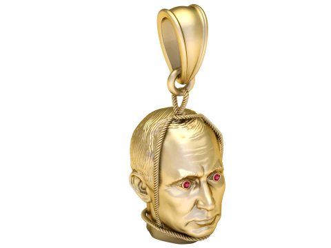 Realistic Portrait Face Pendant 3D Print Model