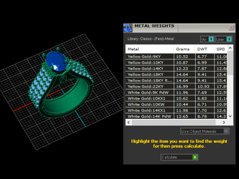 Luxury Oval Gemstone Cluster Ring 3D Printable Jewelry Model 3D Print Model