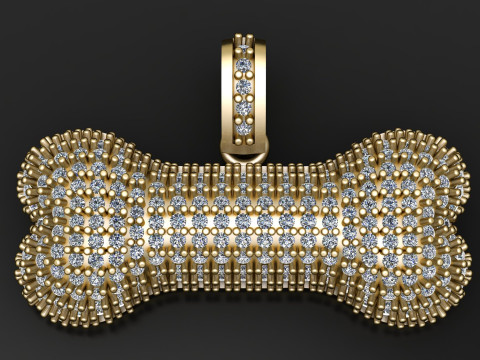 Modello CAD per gioielli stampabile 3D con ciondolo a forma di croce di diamanti di lusso Modello di stampa 3D