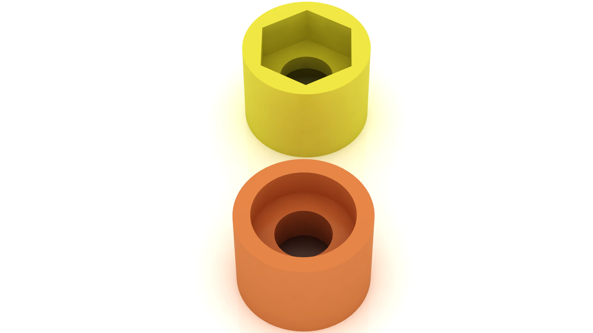 3D Printable Hexagon and Circle Shape Model 3D Print Model .c4d .max .obj .3ds .fbx .stl .blend