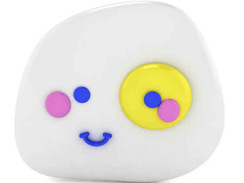 Brincalh&atilde;o assim&eacute;trico SmileyFace pingente modelo de joias para impress&atilde;o em 3D Modelo de Impressão 3D