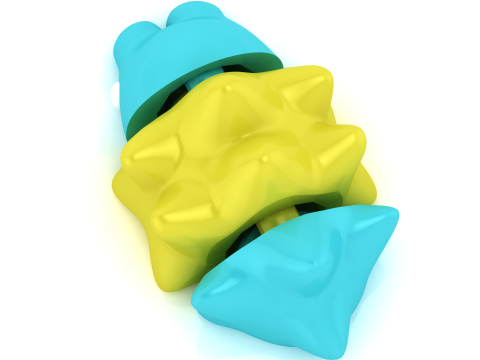 Stylized Cartoon Character Figurine 3D Printable Model Cute Toy Figure STL Desk Collectible 3D Print Model