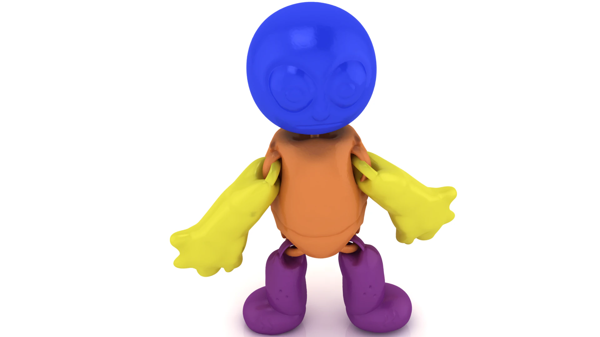 Cartoon Character Figurine 3D Printable Model Cute Stylized Toy Figure STL Collectible Desk Deco 3D Print Model .c4d .max .obj .3ds .fbx .stl .blend 