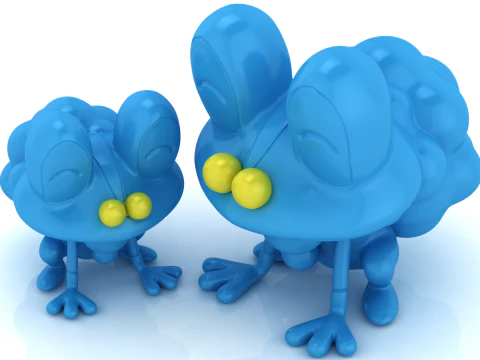 Cute Cartoon Frog Creature 3D Printable Model Stylized Animal Figurine STL Toy Collectible 3D Print Model
