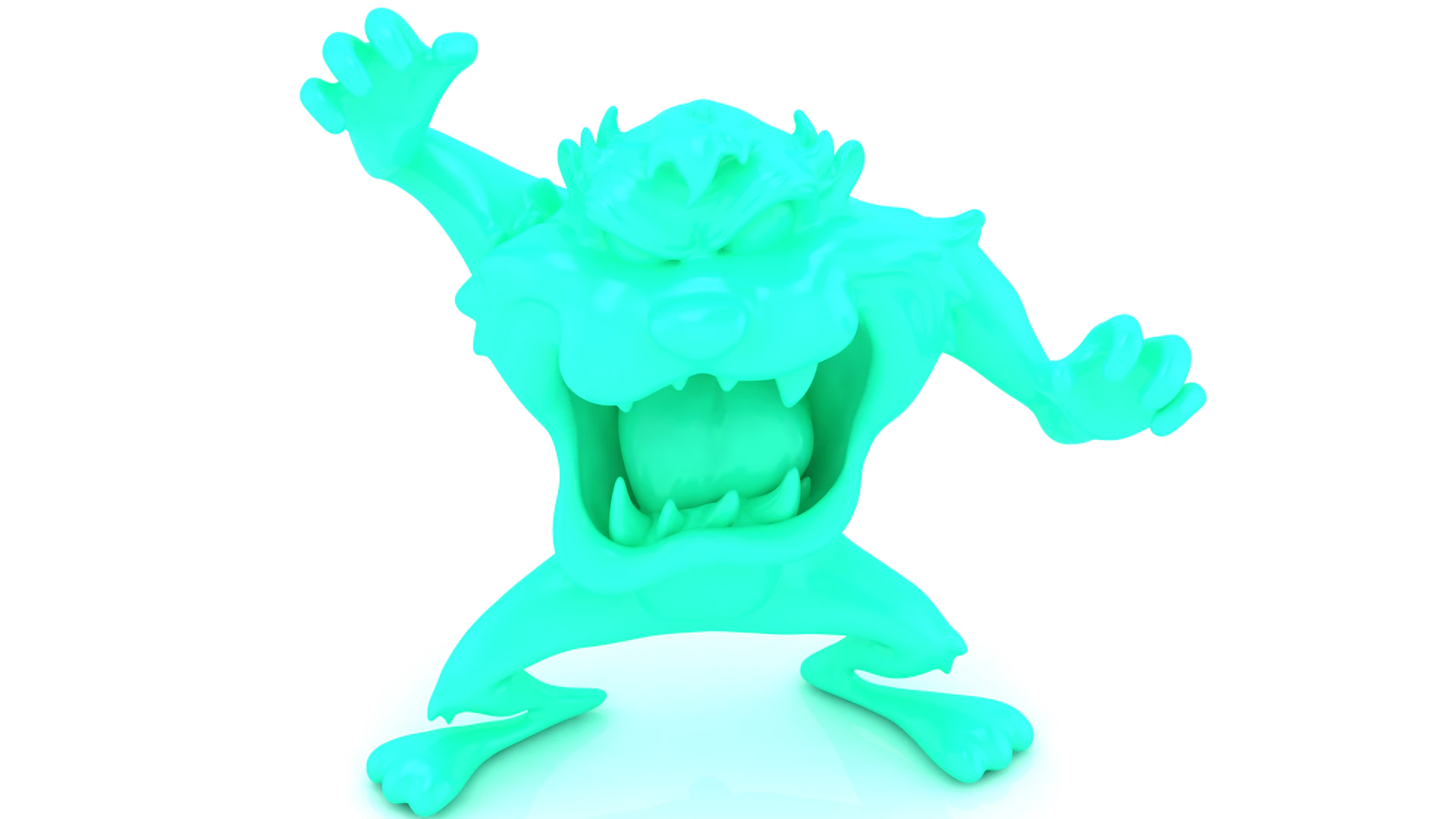 Cartoon Monster Creature 3D Printable Model Stylized Fantasy Character STL Toy Collectible Fig 3D Print Model .c4d .max .obj .3ds .fbx .stl .blend 