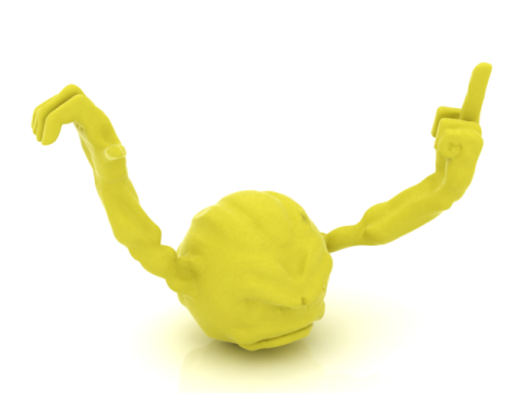 Angry Cartoon Monster Bust 3D Printable Model Stylized Fantasy Creature STL Collectible Toy Figu 3D Print Model