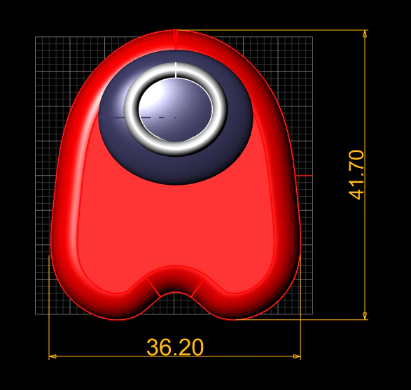 Among-Us Style Crewmate 3D Printable Model Cartoon Game Character STL Mini Toy Collectibl 3D Print Model .c4d .max .obj .3ds .fbx .stl .blend 