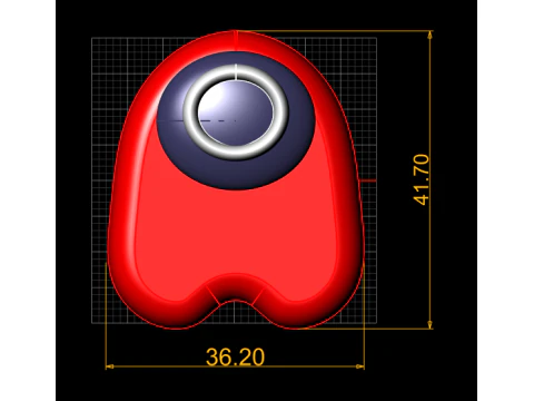 我们之中风格 Crewmate 3D 可打印模型卡通游戏人物 STL 迷你玩具收藏品 3D 打印模型