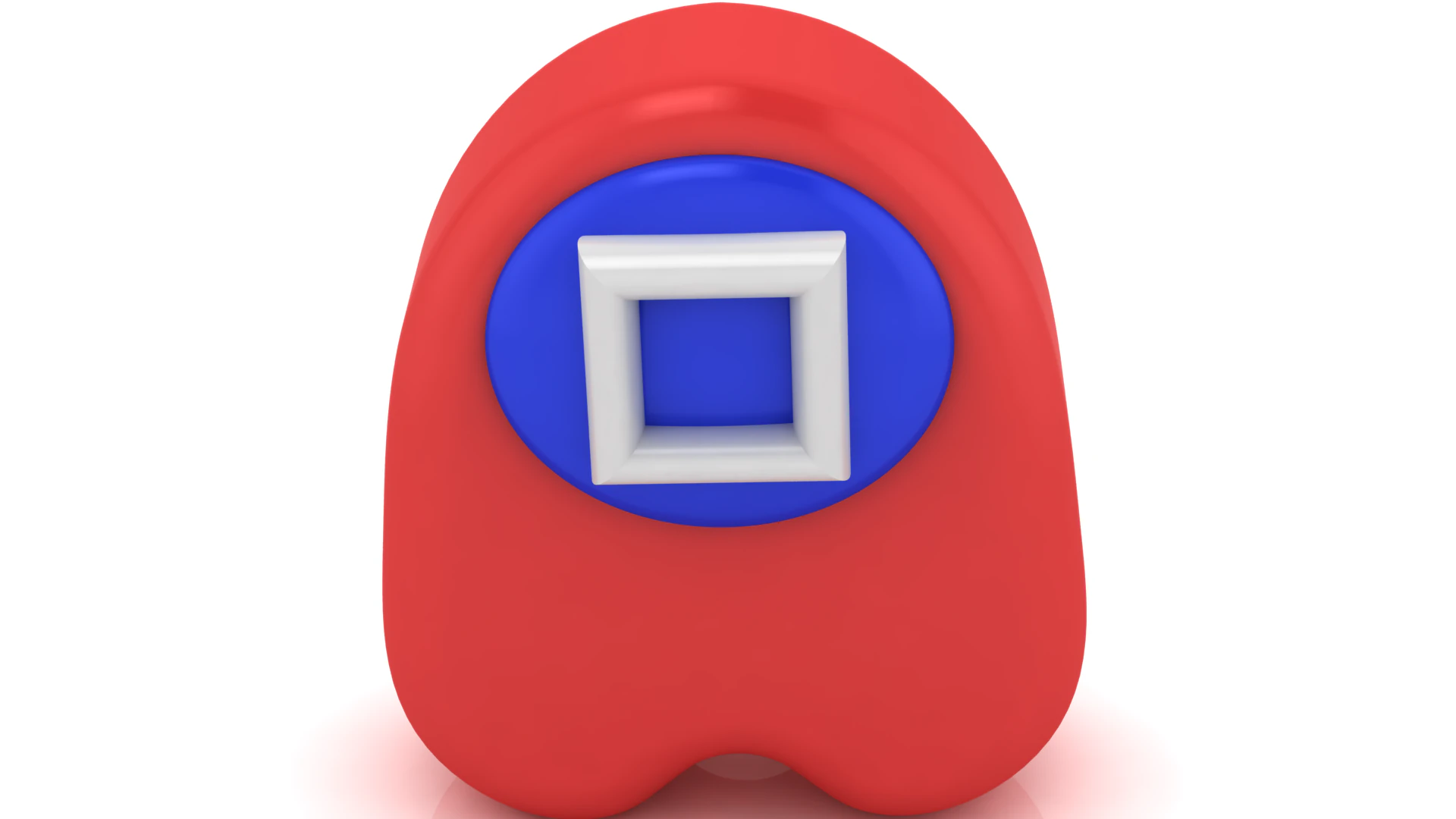 Game-Style Crewmate Character with Square Badge 3D Printable Model Cartoon Figure STL Mini Colle 3D Print Model .c4d .max .obj .3ds .fbx .stl .blend 