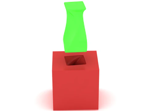 Modern Twisted Vase 3D Printable Model Minimal Decorative Vase STL Home Desk Decor 3D Print Model
