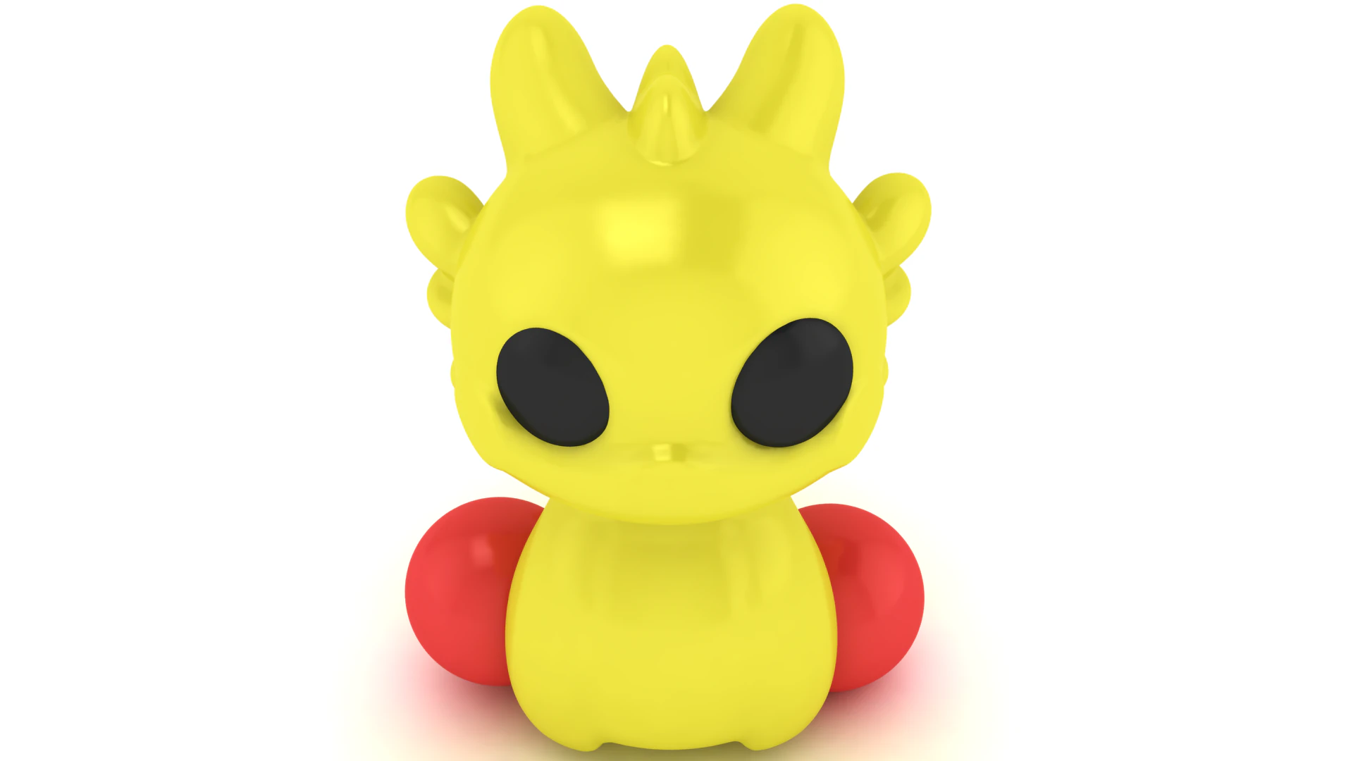 Cute Baby Dragon Cartoon 3D Mode Stylized Fantasy Creature for 3D Printing 3D Print Model .c4d .max .obj .3ds .fbx .stl .blend 