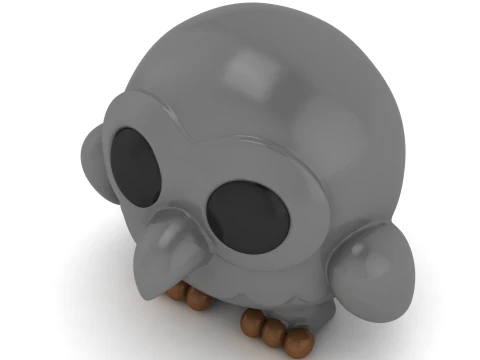 Kawaii Baby Dragon 3D Printable Model Cute Fantasy Creature STL 3D Print Model