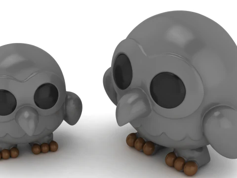 Kawaii Baby Dragon 3D Printable Model Cute Fantasy Creature STL 3D Print Model