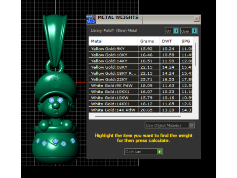 Кулон у стилі Маріо з рубіновими деталями дорогоцінних каменів 3D Принт Модель