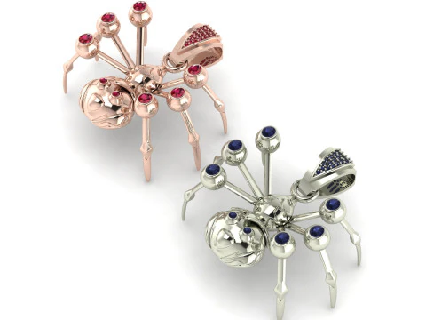 Pingente de aranha orbe de diamante Modelo de Impressão 3D