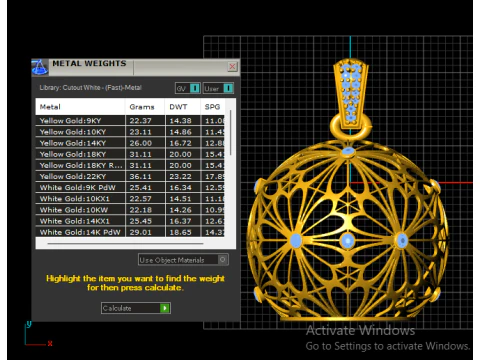 Celestial Filigree Orb Locket Pendant 3D Print Model