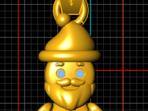 Cute Santa Claus Character Pendant Festive Charm 3D Printable 3D Print Model
