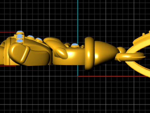 Cute Santa Claus Character Pendant Festive Charm 3D Printable 3D Print Model