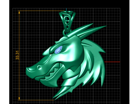 Fierce Bear Head Medallion Pendant Round Halo Coin Charm 3D Printable 3D Print Model