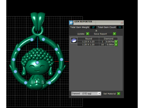 Fierce Bear Head Medallion Pendant Round Halo Coin Charm 3D Printable 3D Print Model