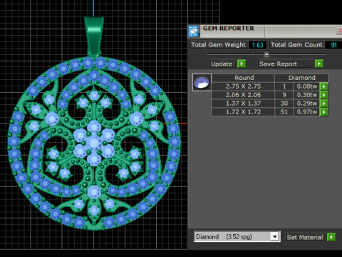Fierce Bear Head Medallion Pendant Round Halo Coin Charm 3D Printable 3D Print Model