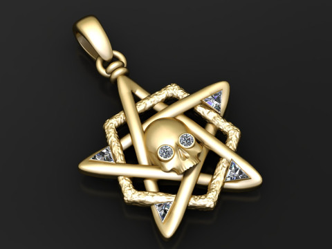 Подвеска-медальон с головой свирепого медведя, круглая монета с ореолом, подвеска для 3D-печати 3D Принт Модель