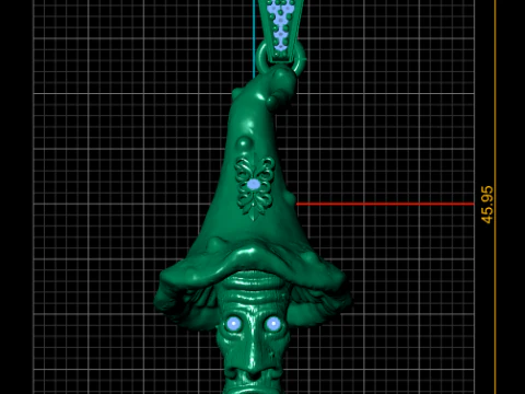 Medali Zamrud Revolver Ganda Gunslinger Berlapis Emas Model Cetak 3D