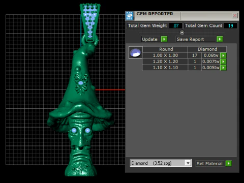 Medali Zamrud Revolver Ganda Gunslinger Berlapis Emas Model Cetak 3D