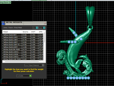 Luxury Swan Curve Diamond Pendant 3D Printable Jewelry Model 3D Model