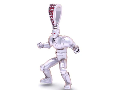 Superhero Armor Figure Pendant 3D Printable 3D Model