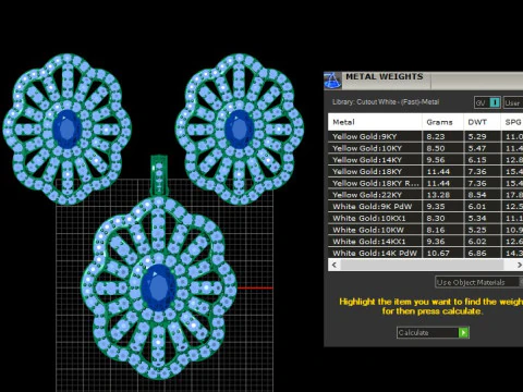Elite Artisan Jewelry CAD Suite Botanical Statement Modern Geometric Filigree 3D Printable Mode 3D Print Model