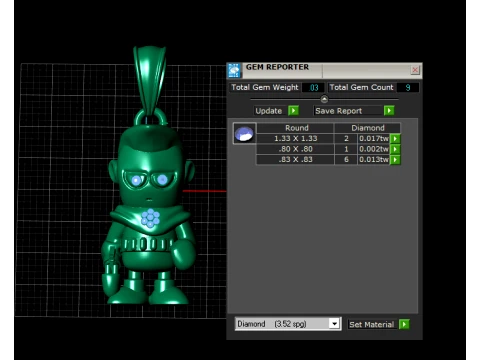 Robot Doll Pendant 3D Model