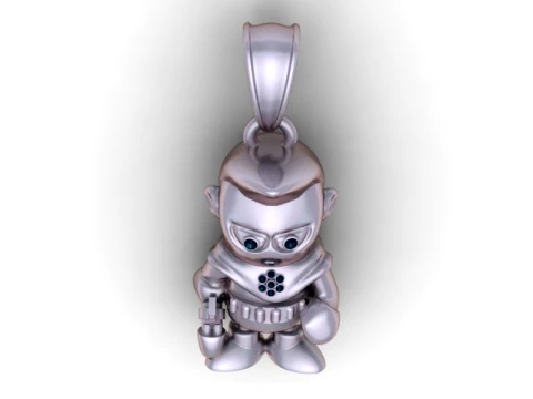 Robot Doll Pendant 3D Model