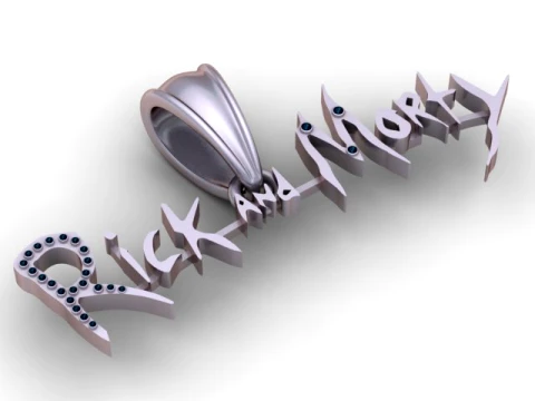 Name Text Pendant 3D Model