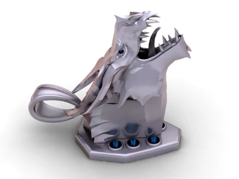 Dragon Head Pendant 3D Model