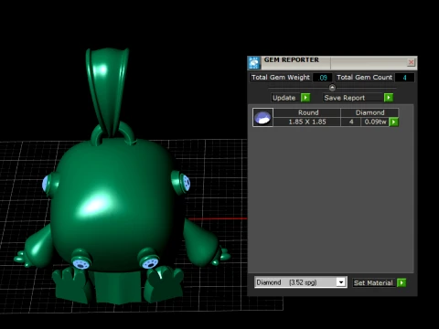 Cute Frog Pendant 3D Model