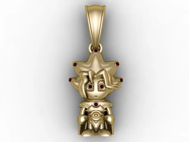 King Boy Pendant 3D Model .c4d .max .obj .3ds .fbx .stl .blend