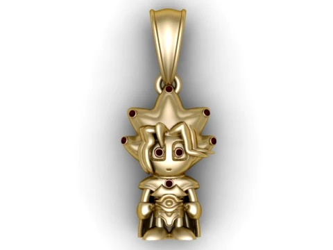 King Boy Pendant 3D Model