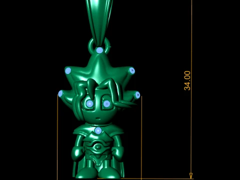 King Boy Pendant 3D Model