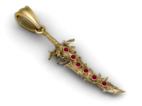 Warrior Spike Sword 3D Model